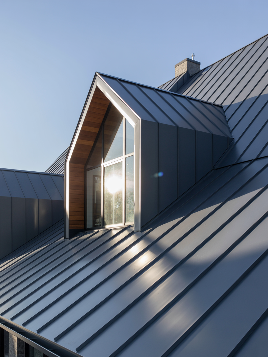 Metal roofing on a Northern Virginia home
