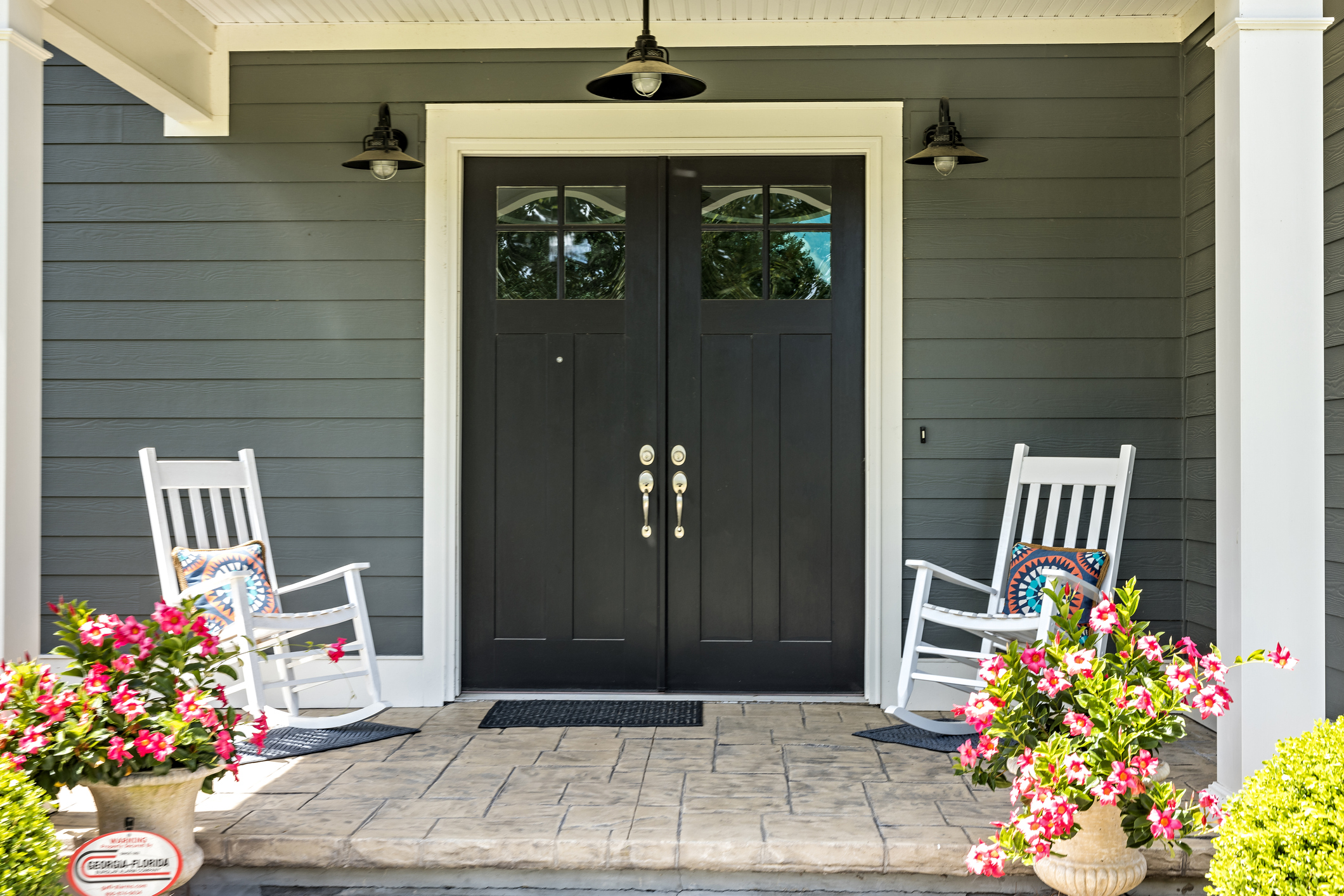 Entry door installation on a home in Chantilly, VA by Noverra Exteriors