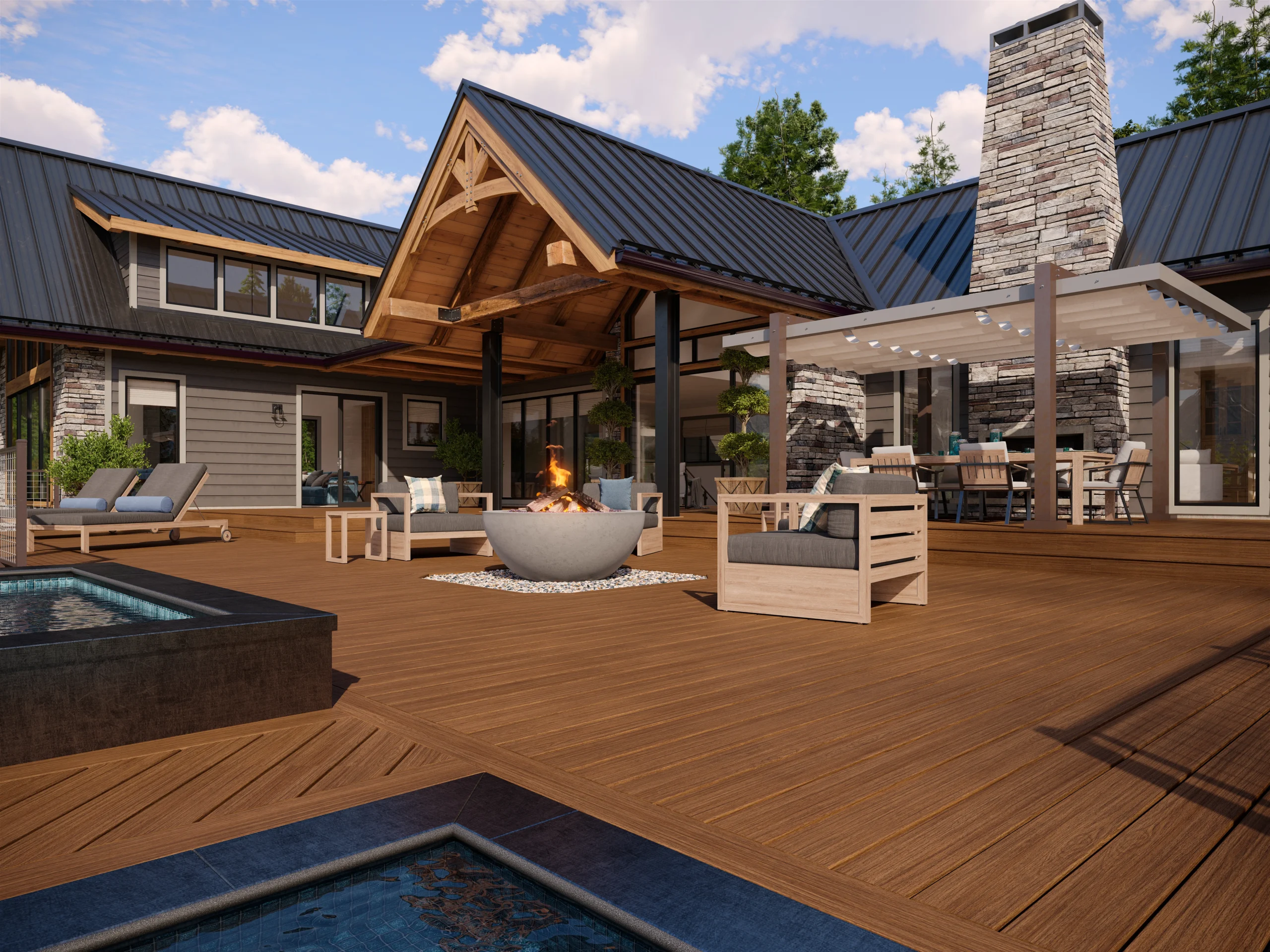 Custom deck by Noverra Exteriors